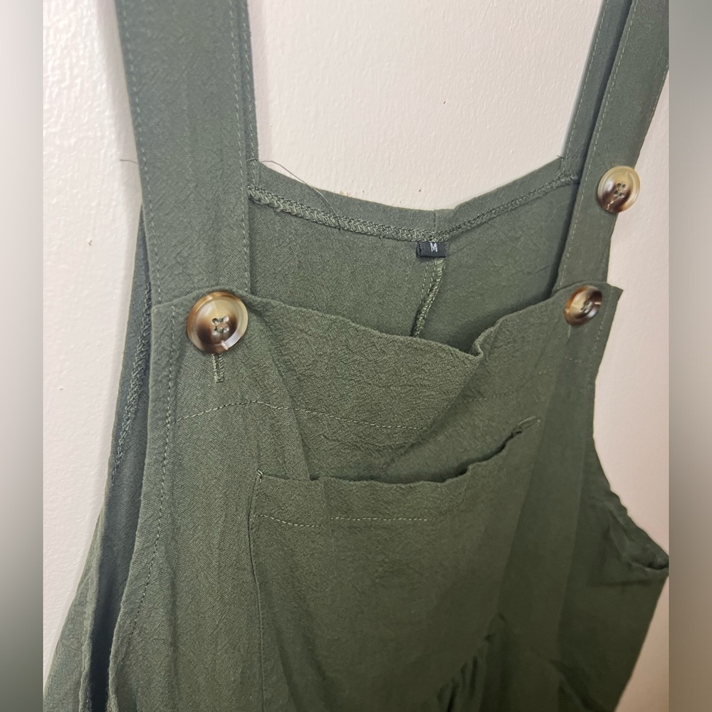 Olive Green Overalls (Medium)